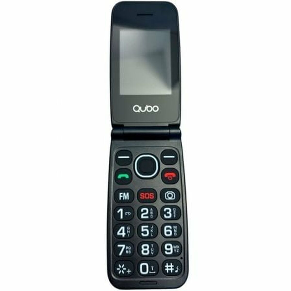 6944762701581_S9919438_P00 Cellulare per anziani Qubo NEONWBK 4G Nero 32 GB 256 GB 2,4" - immagine 1