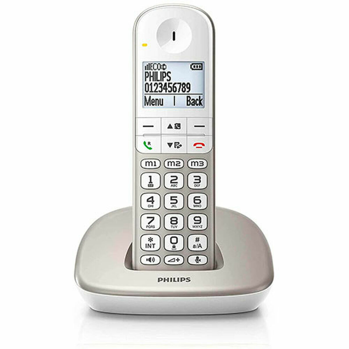 6951613999387_S0454849_P00 Telefono Senza Fili Philips XL4901S/23 1,9" DECT Bianco - immagine 1