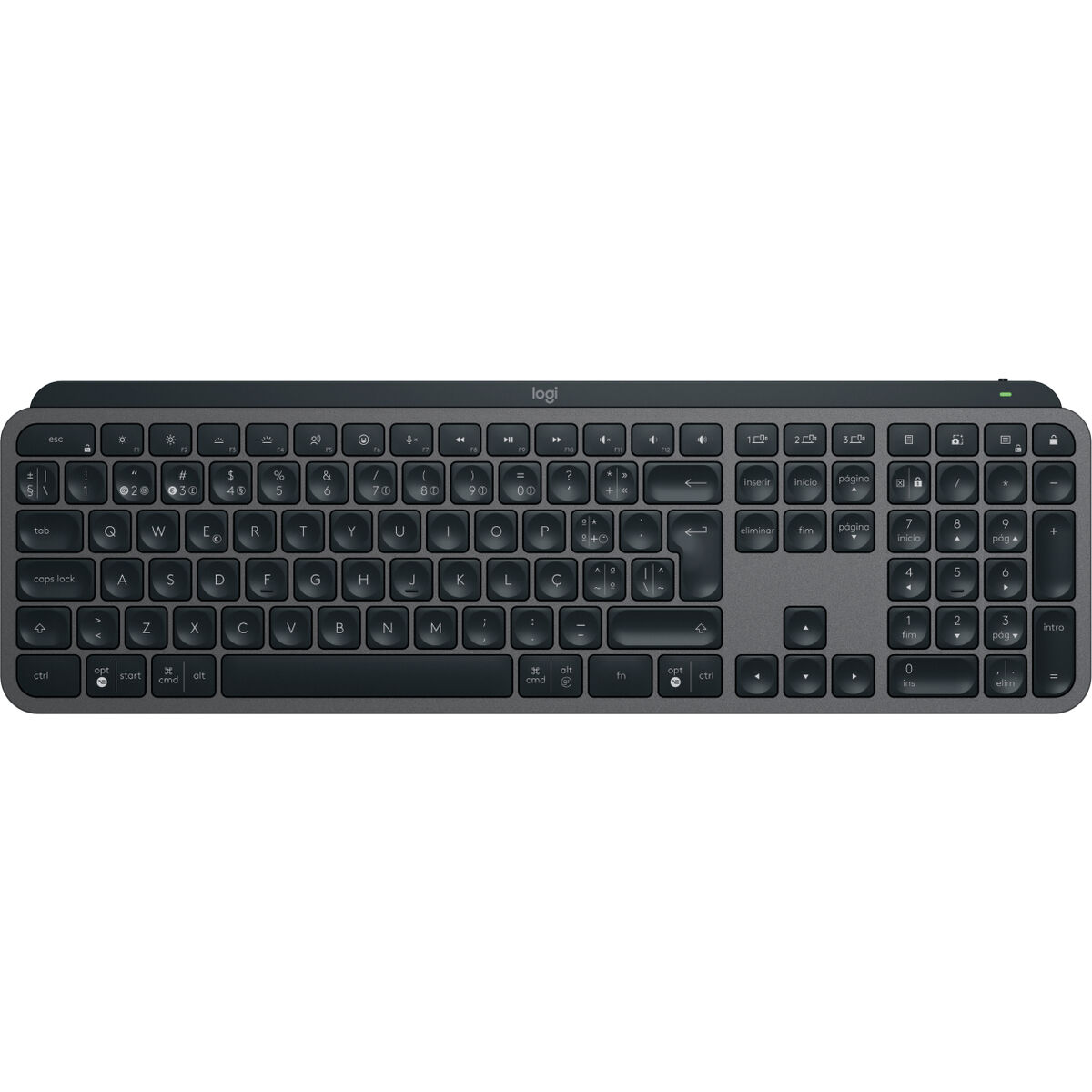 775528920 Tastiera Wireless Logitech 920-011579 Qwerty portoghese Grafite - immagine 1