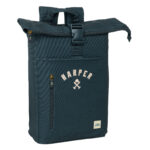 Zaino per Portatile Harper & Neyer Blu Marino 28 x 42 x 13 cm