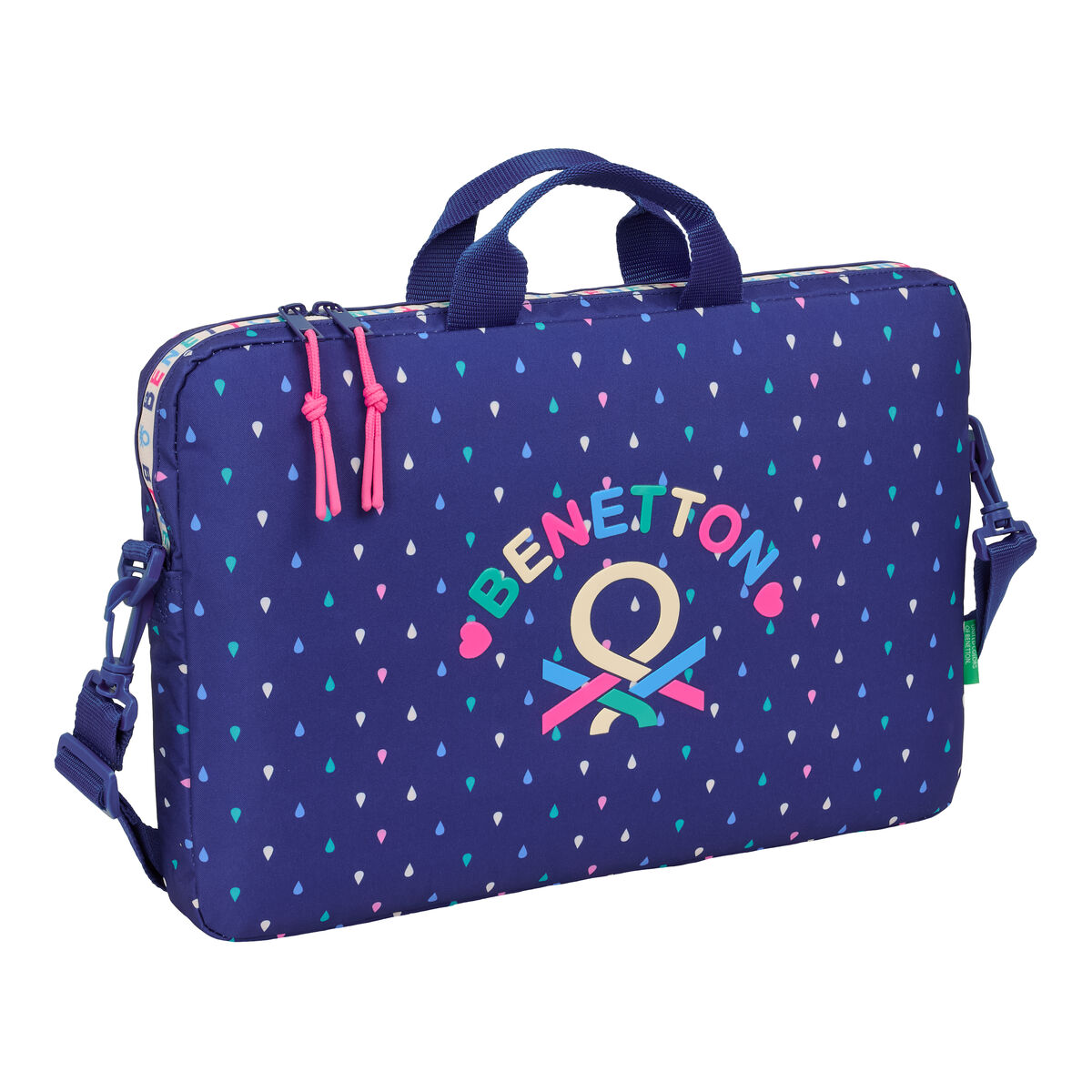 8412688616336_S4313904_P00 Valigetta per Portatile Benetton Drop Multicolore 40 x 27 x 4 cm - immagine 1