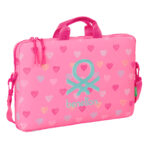 Valigetta per Portatile Benetton Heart Rosa 40 x 27 x 4 cm