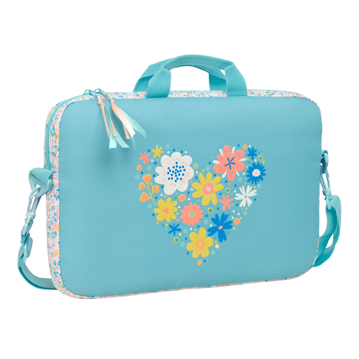 8412688625635_S4313887_P20 Valigetta per Portatile Moos Fiori Multicolore 40 x 27 x 4 cm - immagine 1