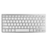 Tastiera Silver HT Teclado Inal?mbrico Colors Edition - Blanco Qwerty in Spagnolo Argentato