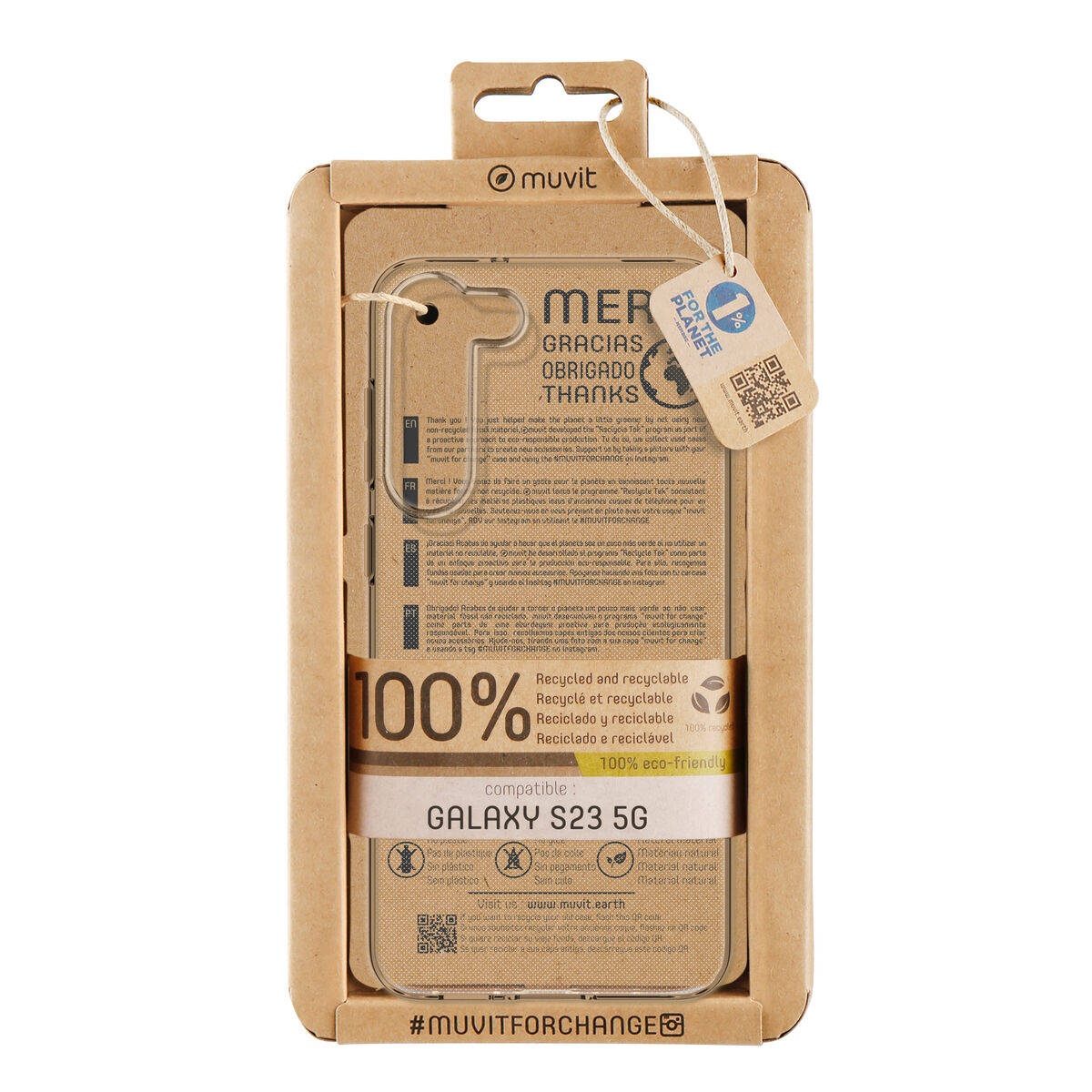 8426801169562_M1300105_P00 Custodia per Cellulare Muvit for Change Galaxy S24 Samsung Galaxy S23 - immagine 1