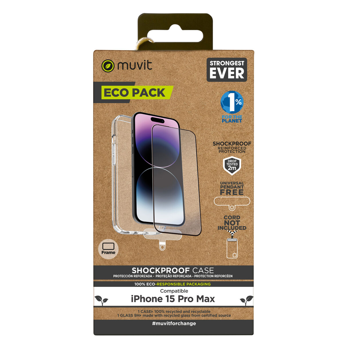 8426801171947_M1300202_P00 Custodia e Protettore per Cellulare Muvit for Change iPhone 15 Pro Max - immagine 1
