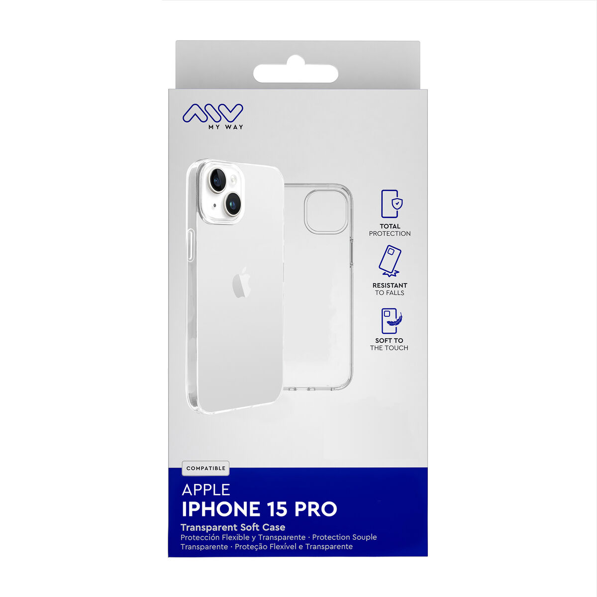 8426801172449_M1300392_P00 Custodia per Cellulare Myway iPhone 15 Pro - immagine 1