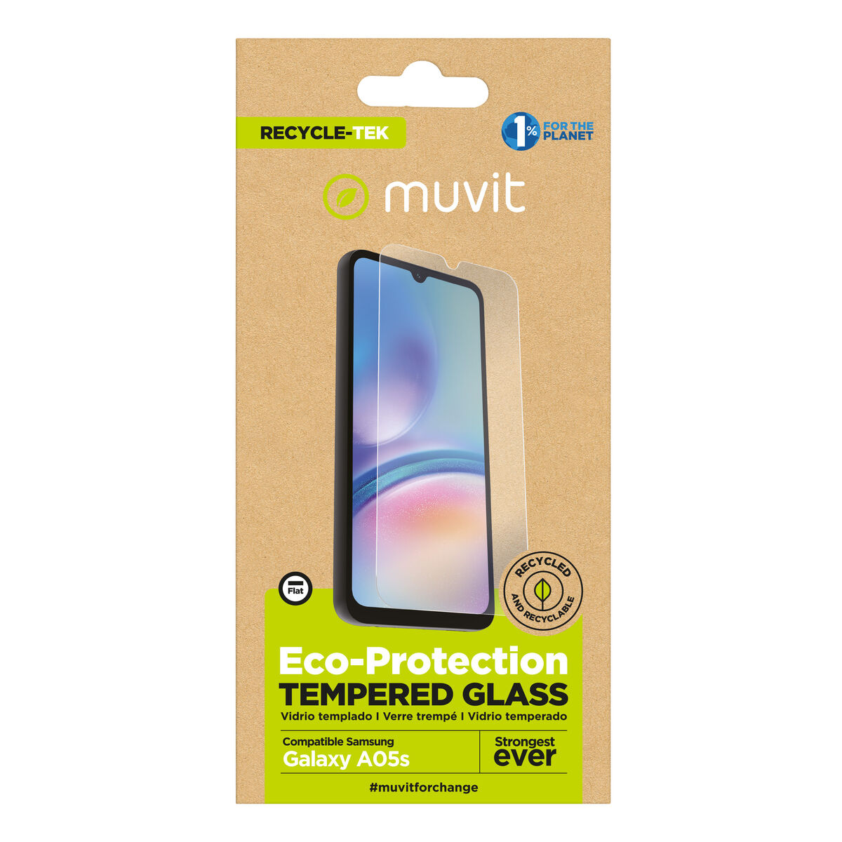 8426801173880_M1300274_P00 Protettore Schermo per Cellulare Muvit for Change Galaxy A05S - immagine 1