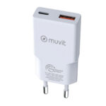 Caricabatterie da Parete Muvit for Change HC-263 Bianco 18 W 30 W