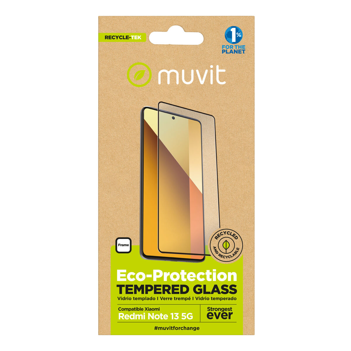 8426801174696_M1300275_P00 Protettore Schermo per Cellulare Muvit for Change Redmi Note 13 5G - immagine 1