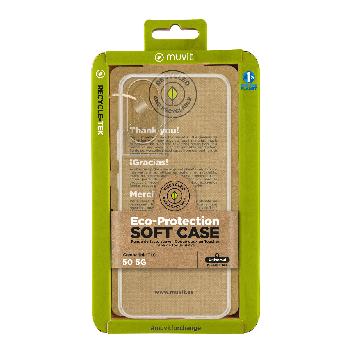 8426801175327_M1300146_P00 Custodia per Cellulare Muvit for Change TCL 50 5G - immagine 1