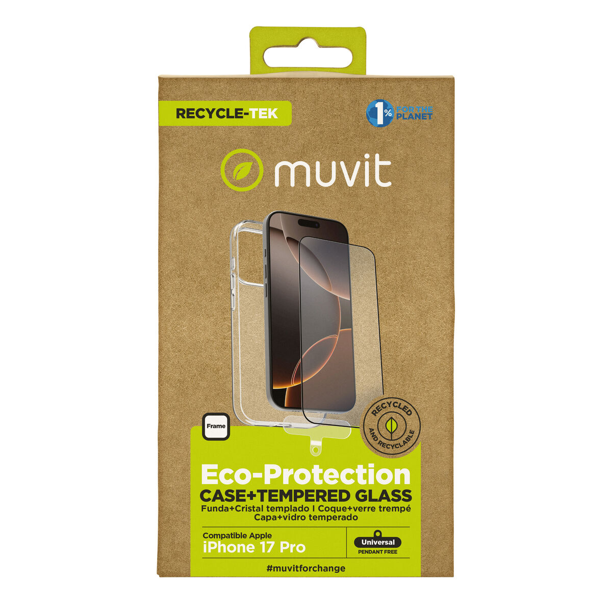 8426801178991_M1300697_P00 Custodia e Protettore per Cellulare Muvit for Change iPhone 17 Pro - immagine 1
