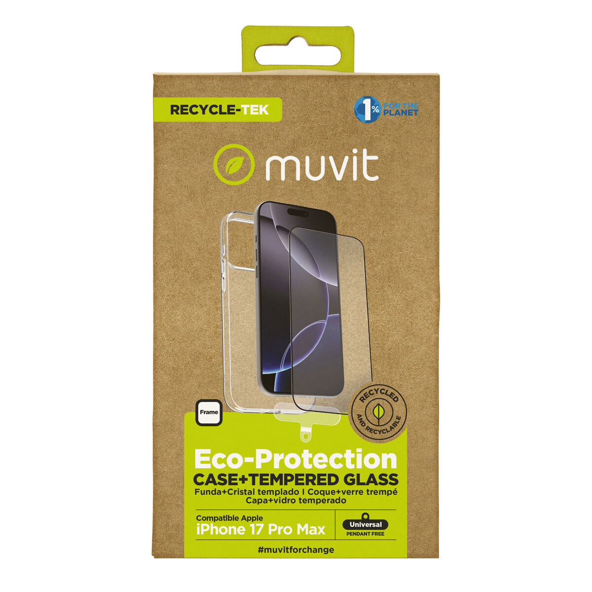 8426801179004_M1300698_P00 Custodia e Protettore per Cellulare Muvit for Change iPhone 17 Pro Max - immagine 1