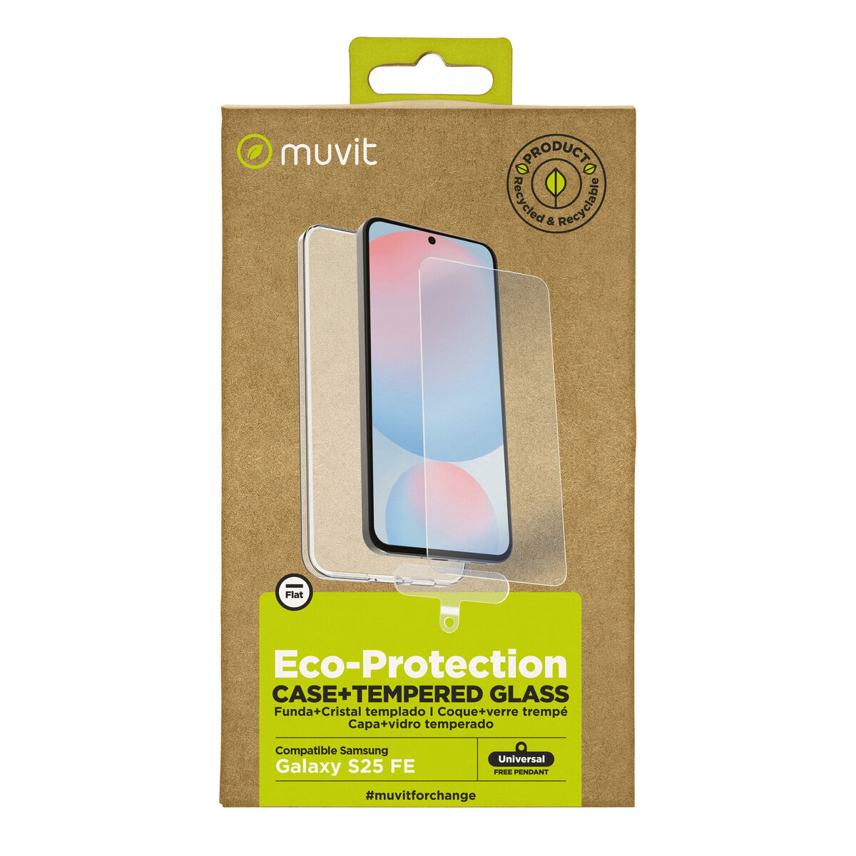8426801180178_M1300702_P00 Custodia per Cellulare Muvit for Change Galaxy S25 FE - immagine 1