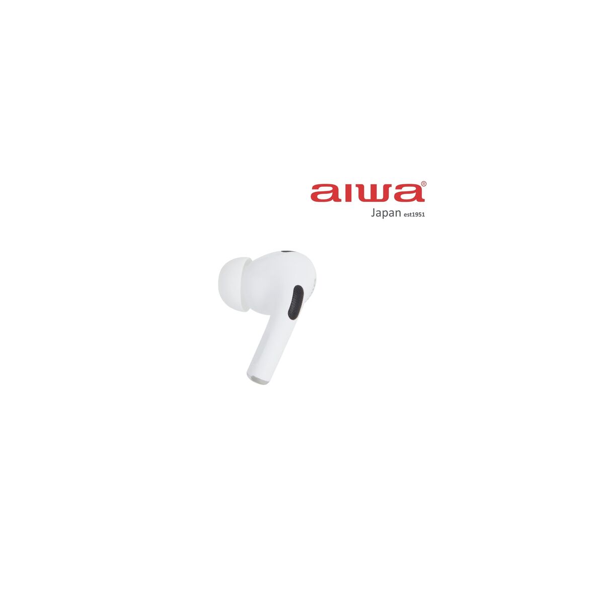 8435256811476_R00 Auricolari Wireless con Custodia di Ricarica Aiwa EBTW-350WT Bianco - immagine 1