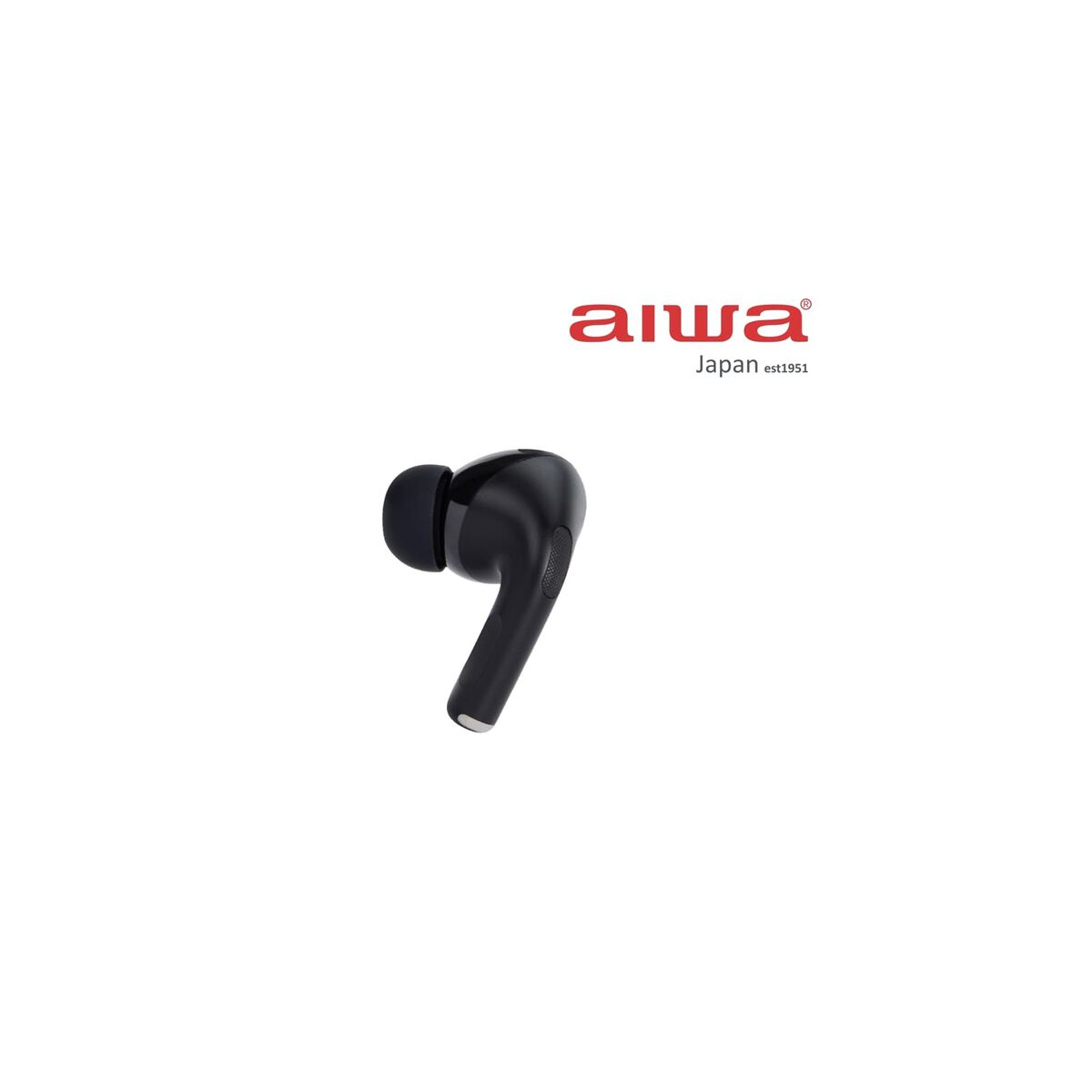 8435256811803_R00 Auricolari Wireless con Custodia di Ricarica Aiwa EBTW-350TN Nero - immagine 1