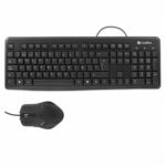 Tastiera e Mouse CoolBox COO-KTR-01U Nero Qwerty in Spagnolo QWERTY
