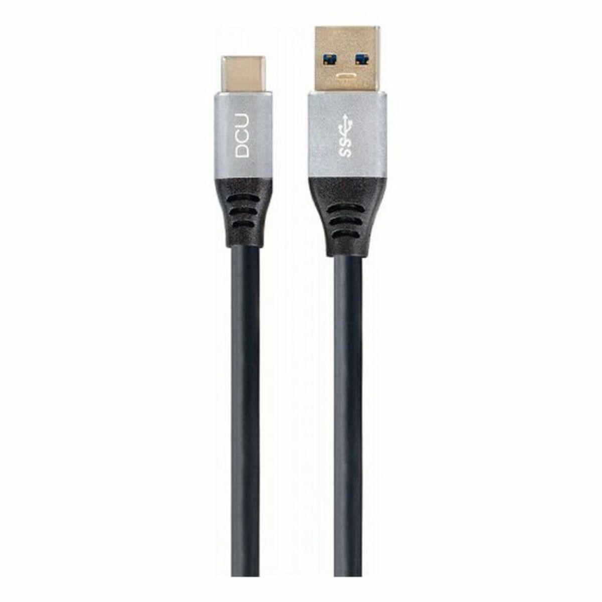 8436556988189_S0427516_P02 Cavo USB A con USB C DCU Nero (1,5M) - immagine 1