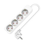 Multipresa con 4 Prese senza Interruttore TM Electron TMUAD504 Bianco 3680 W (1,5 m) (4 Unit?)