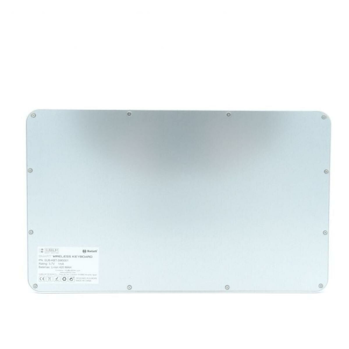 8436586740566_M0800739_P00 Tastiera Bluetooth Subblim SUB-KBT-SM0001 Azzurro Argentato Qwerty in Spagnolo - immagine 1