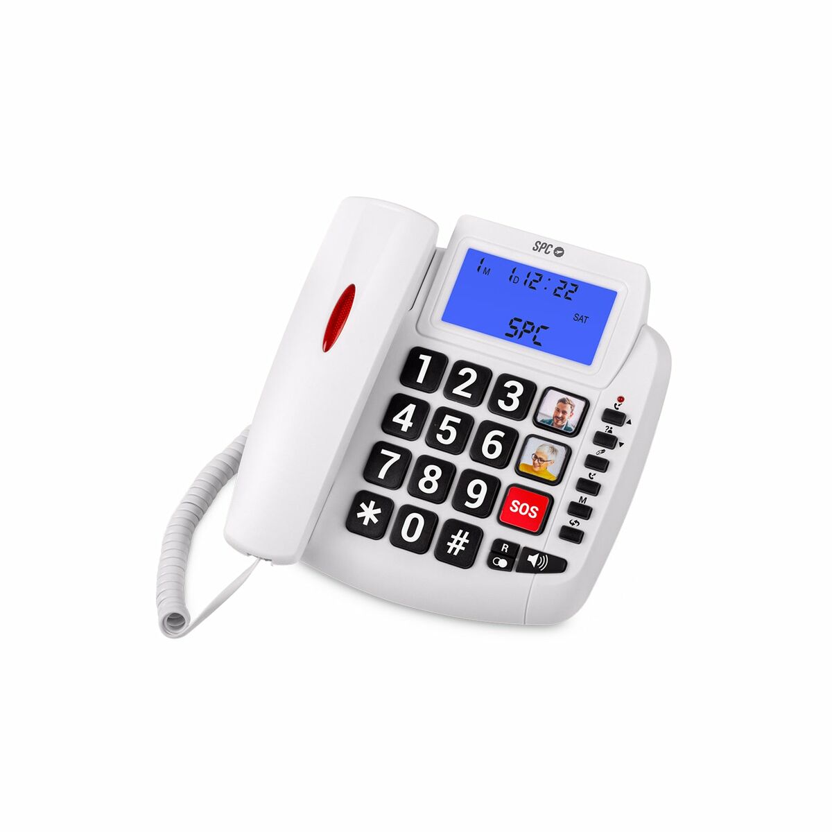 8436609910013_S0450934_P01 Telefono Fisso SPC 3296B Bianco - immagine 1