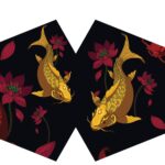 Reusable Fashion Face Covering - Golden Fish (Adult)