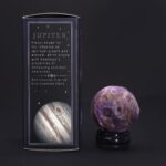 Ametyst Planet on a Sola Goldstone Stand - 40mm (30x15mm stand) - immagine 6