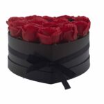 Soap Flower Gift Bouquet - 13 Red Roses - Heart - immagine 5
