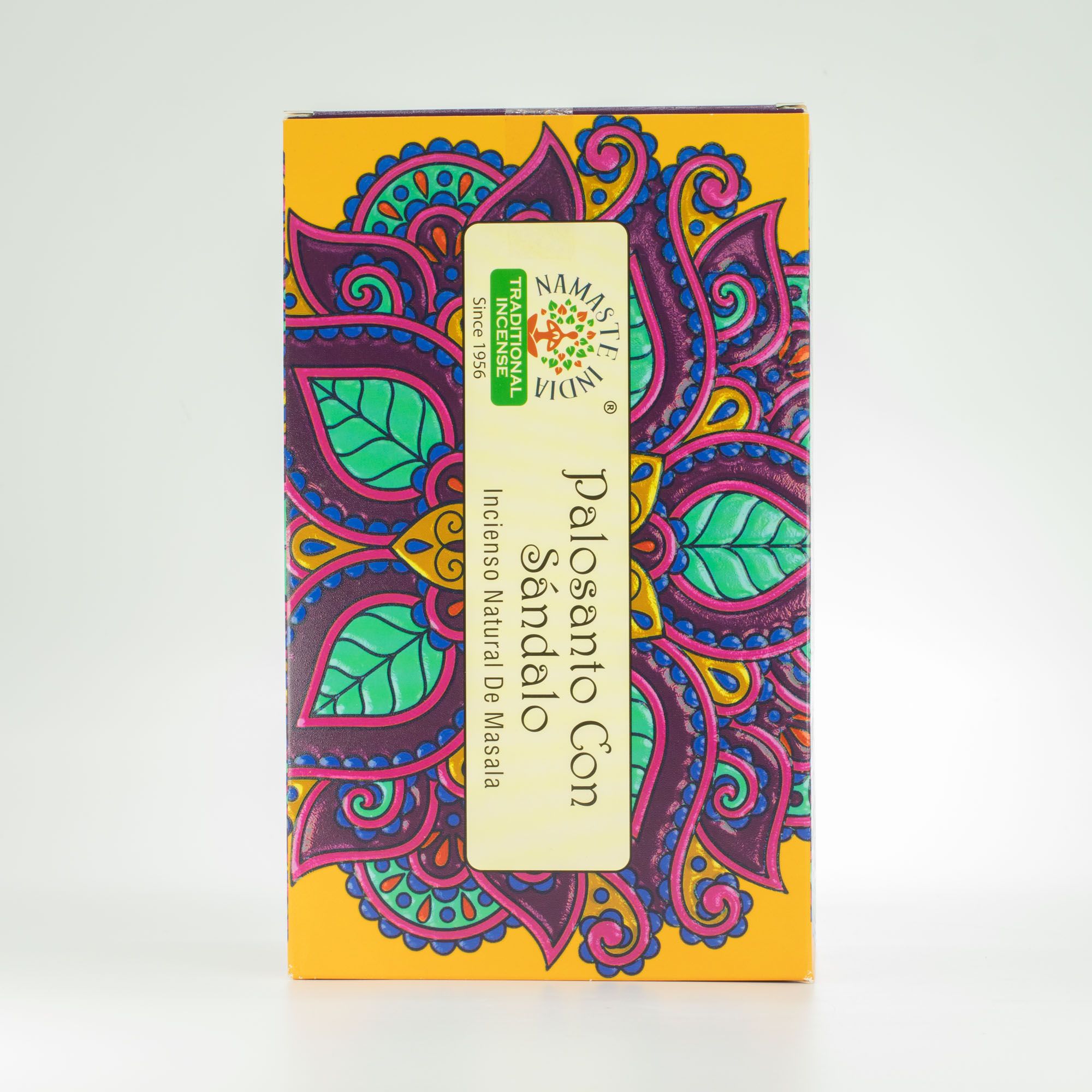 bG9jYWw6Ly9tZWRpYS85Sy9BQy82MFIzMEMxSjY4UktBQzlLLzhiZmY3MTM0LmpwZw.jpg Namaste Mandala Masala Incense - Palo Santo with Sandalwood - immagine 1