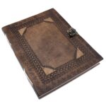 Huge Customisable Visitor Leather Book 10x13 (200 pages) - immagine 3