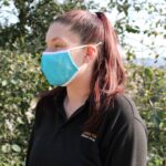 Reusable Fashion Face Covering - Blue Butterfly (Adult) - immagine 2