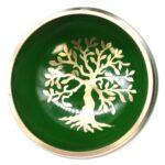 Tree of Life Singing Bowl Set- Green 10.7cm - immagine 3