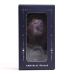 Ametyst Planet on a Sola Goldstone Stand - 40mm (30x15mm stand) - immagine 4