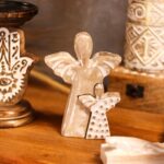 Mango Wood Angel in Angel - Whitewash - immagine 5