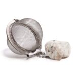 Raw Crystal Gemstone Tea Strainer - Rainbow Moonstone - immagine 5