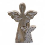 Mango Wood Angel in Angel - Whitewash - immagine 2