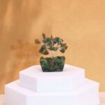 Mini Gemstone Trees On Orgonite Base - Green Aventurine (15 stones)
