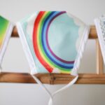 Reusable Fashion Face Covering - Rainbow (Children) - immagine 5