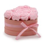 Soap Flower Gift Bouquet - 13 Pink Roses - Heart - immagine 12