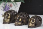 Vintage Brass Skull - Med - immagine 6