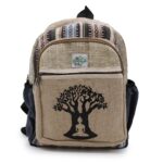 Small Hemp Backpack - Bohdi Tree Design - immagine 4