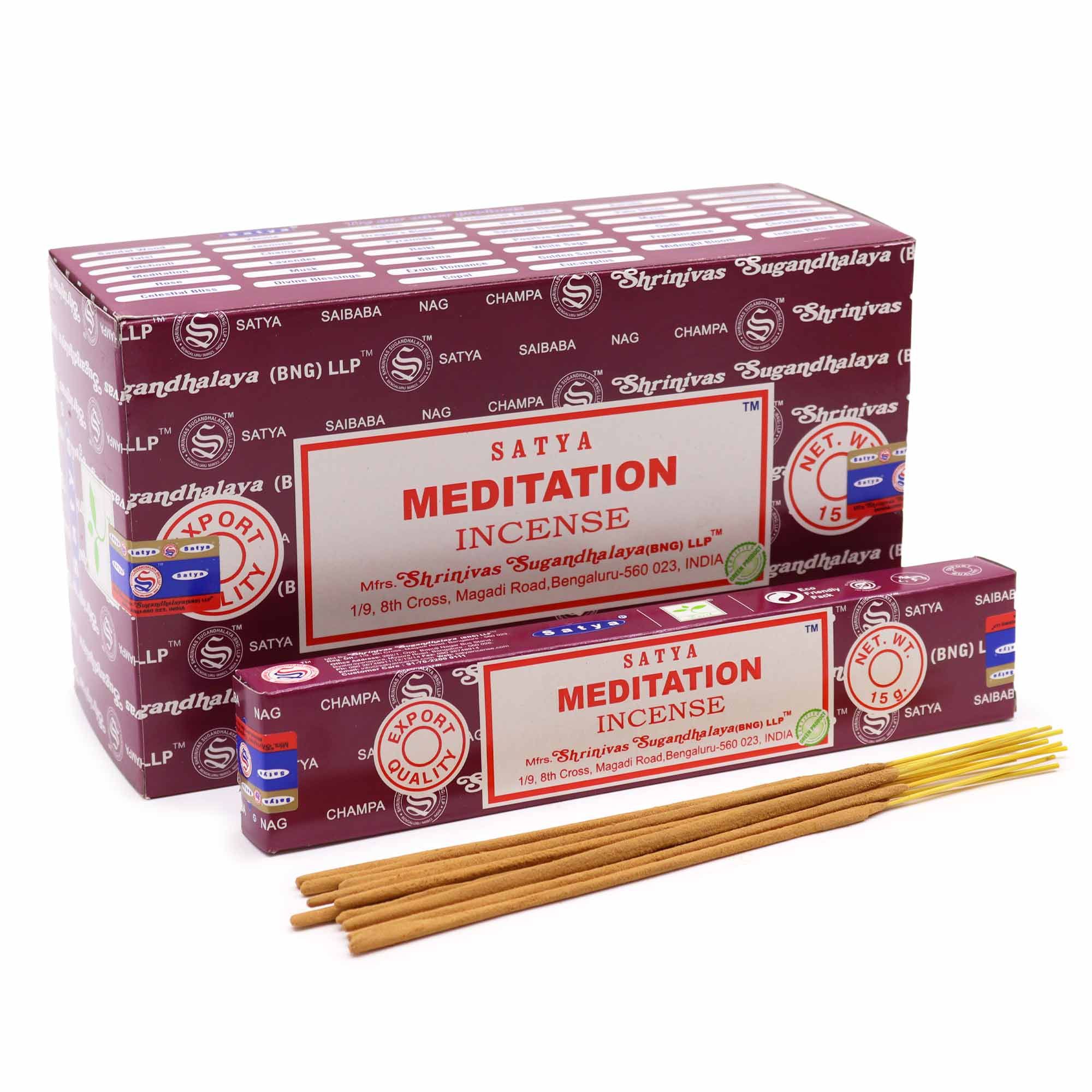 bG9jYWw6Ly9tZWRpYS9IRy8wQy82MFIzMEMxRzZNVDMwQ0hHLzFmMTRiZDcyLmpwZWc.jpg Satya Incense 15gm - Meditation - immagine 1