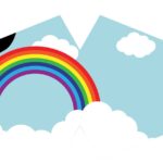 Reusable Fashion Face Covering - Rainbow (Children)