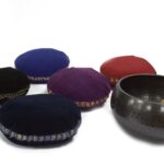Singing Bowl Velvet Cushion - 11cm
