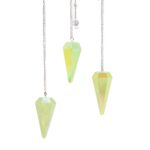 Six Sided Pendulum - Aurora Crystal Pale Green - 4cm - immagine 3