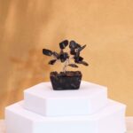 Mini Gemstone Trees On Orgonite Base - Black Agate (15 stones)