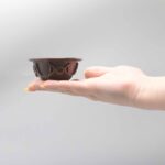 Antique Copper Ritual Bowl with Triple Moon 8x4cm - immagine 3