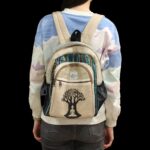 Small Hemp Backpack - Bohdi Tree Design - immagine 7
