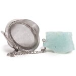 Raw Crystal Gemstone Tea Strainer - Aquamarine - immagine 6