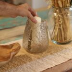 Natural Floral Glass - Large Bowl Candle Holder - Pino - (15x12cm) - immagine 9